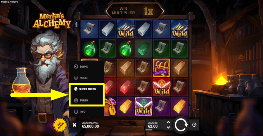 Merlins Alchemy Turbo Feature