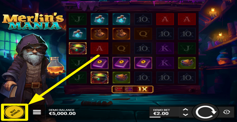 Merlins Mania Buy Bonus