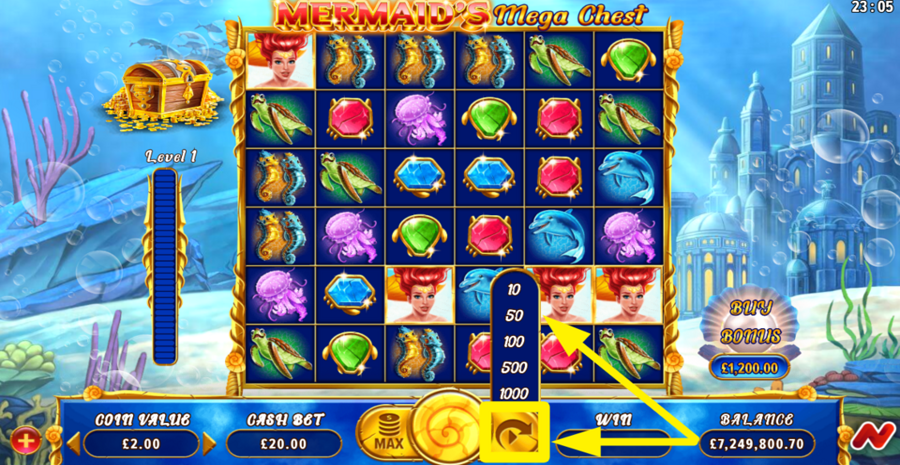 Mermaids Mega Chest Autoplay