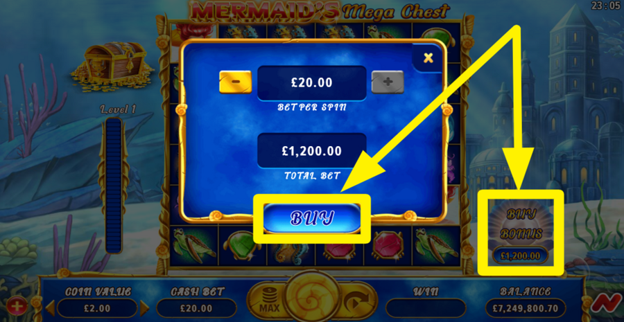 Mermaids Mega Chest Buy Bonus