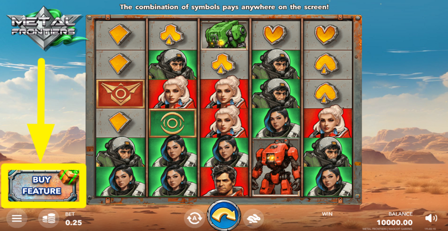 Metal Frontiers Buy Bonus