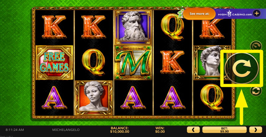 Michaelangelo Spin Button