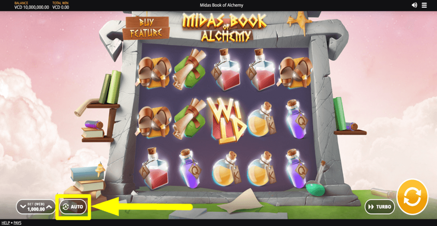 Midas Book Of Alchemy Autoplay Feature