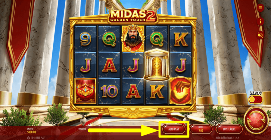 Midas Golden Touch 2 Autoplay Feature
