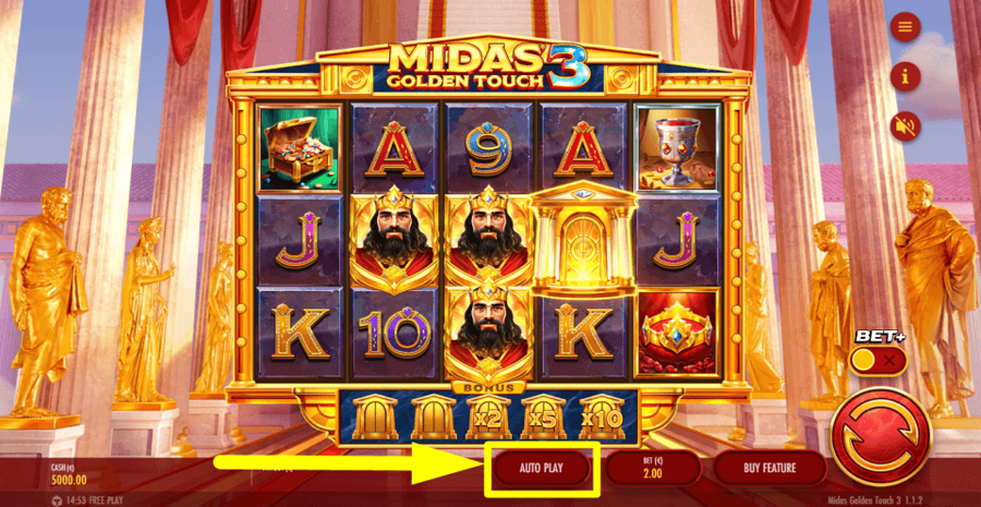 Midas Golden Touch 3 Autoplay Feature