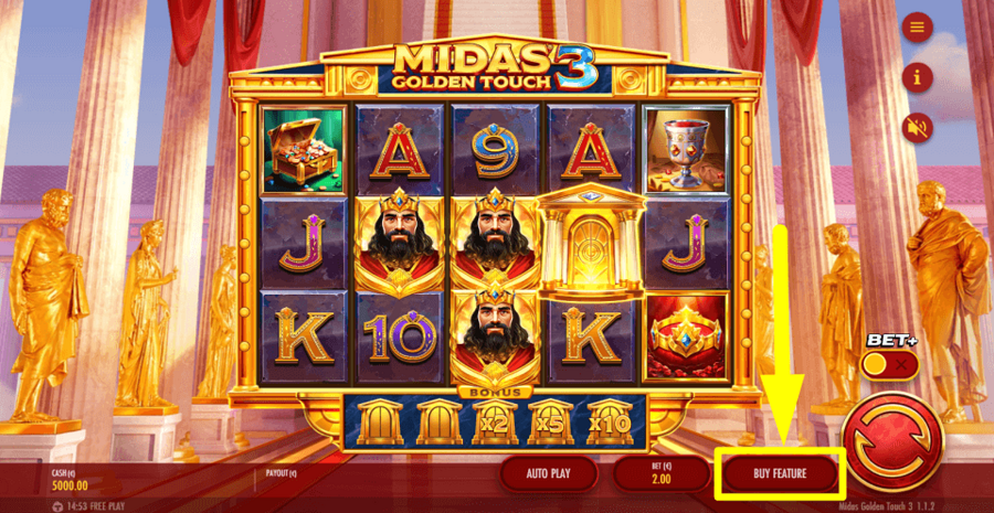 Midas Golden Touch 3 Buy Feature