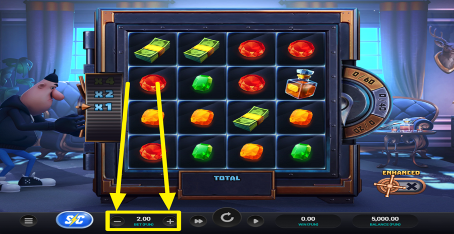 Midnight Marauder Clusterbreaker Adjust Bet