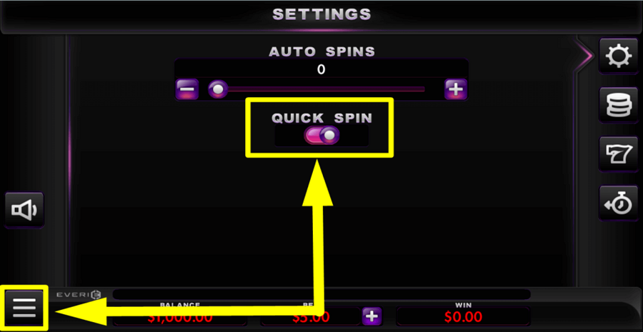 Midnight Matinee Quick Spin Feature