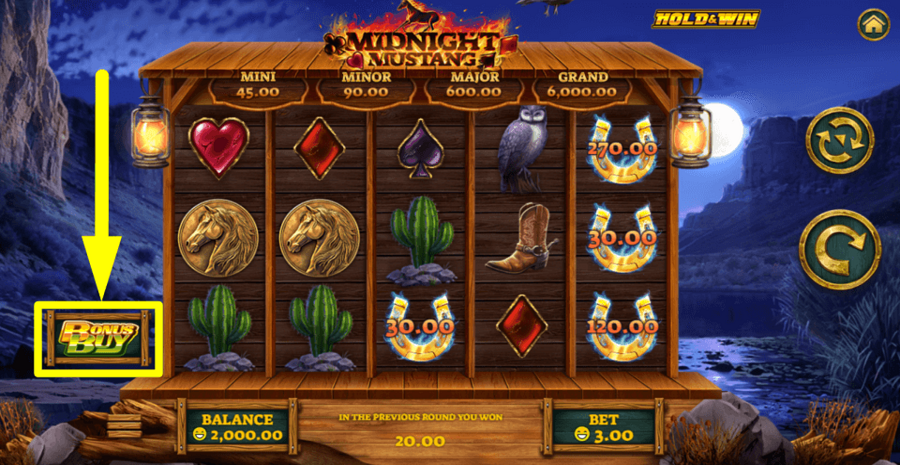 Midnight Mustang Buy Feature