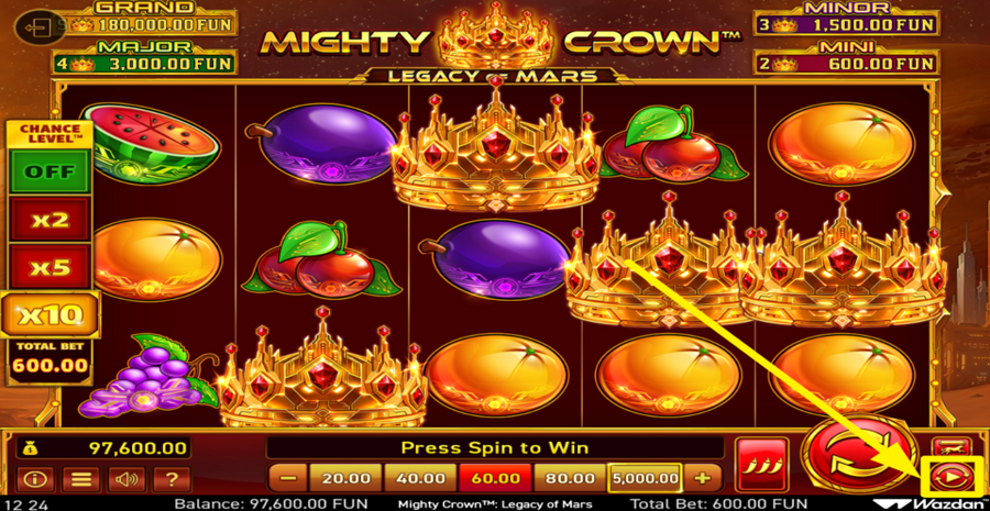 Mighty Crown Legacy Of Mars Autoplay