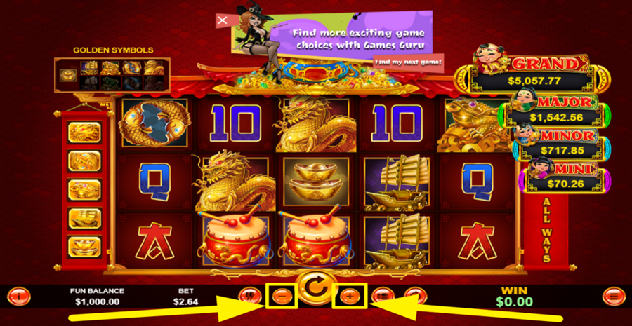 Mighty Drums Adjust Bet