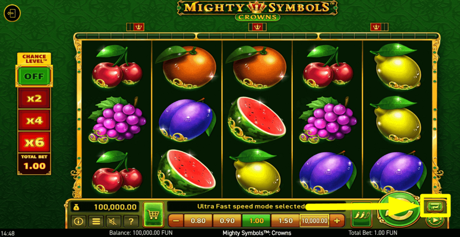 Mighty Symbols Crowns Speed Feature