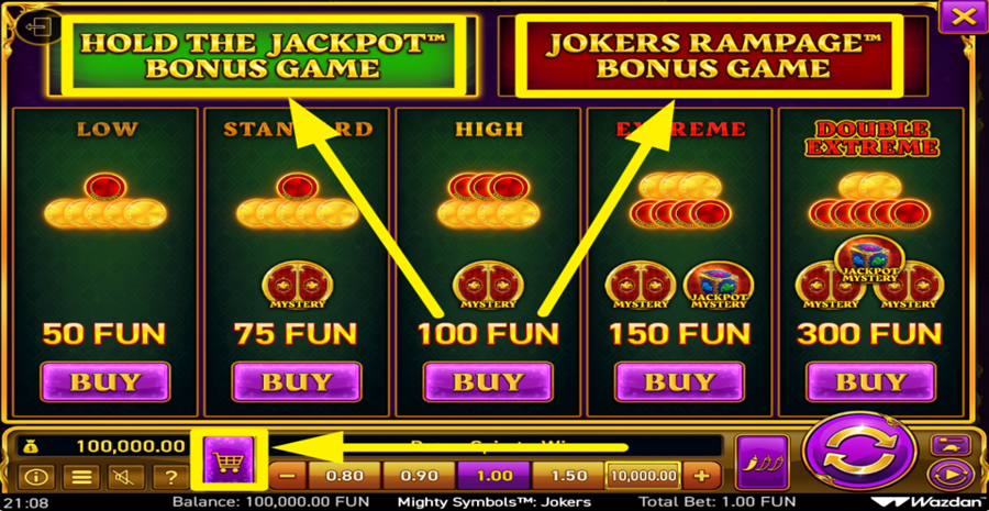 Mighty Symbols Jokers Buy Bonus