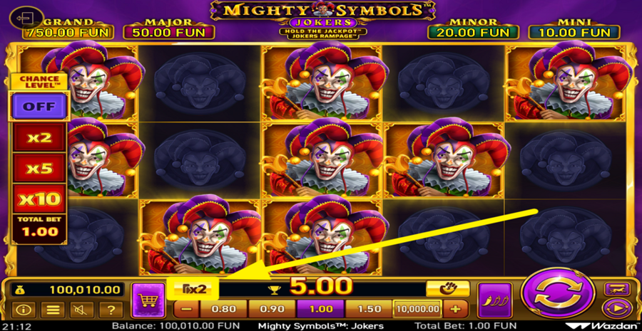 Mighty Symbols Jokers Gamble
