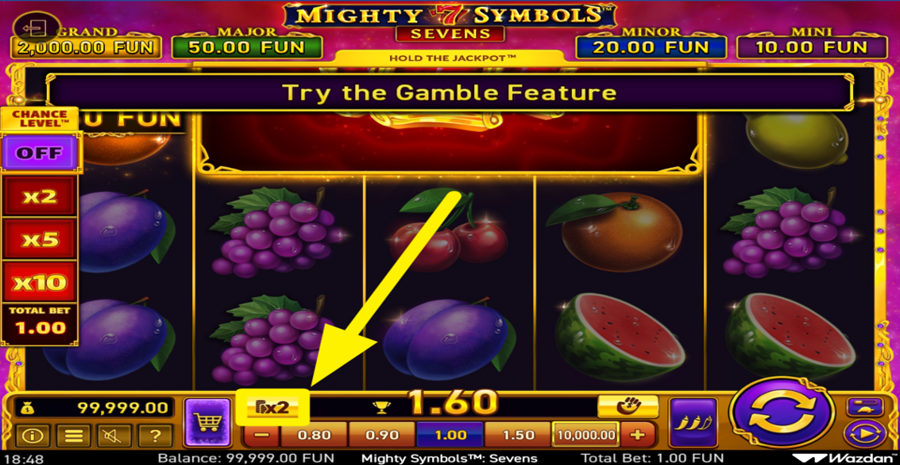 Mighty Symbols Sevens Gamble