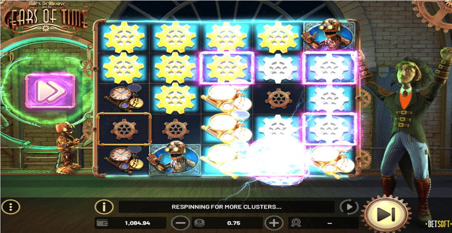 Miles Bellhouse And The Gears Of Time Paylines