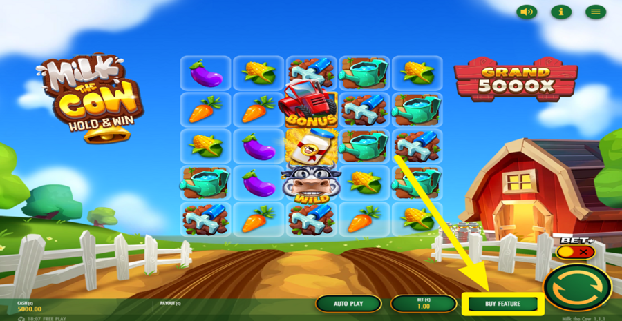 Milk The Cow Buy Feature