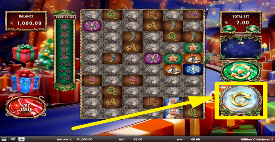 Million Christmas 2 Spin Button