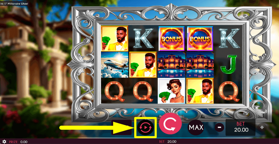 Millionaire Wheel Autoplay Feature