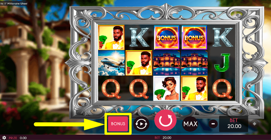 Millionaire Wheel Bonus Feature