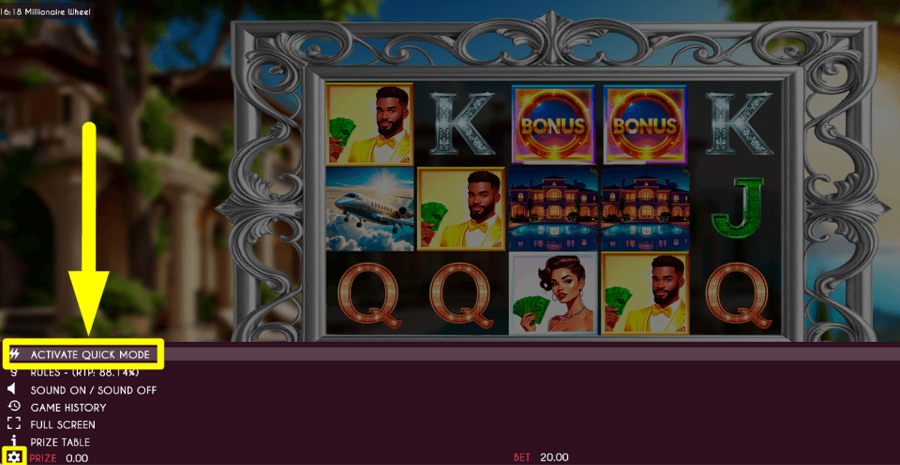 Millionaire Wheel Turbo Feature