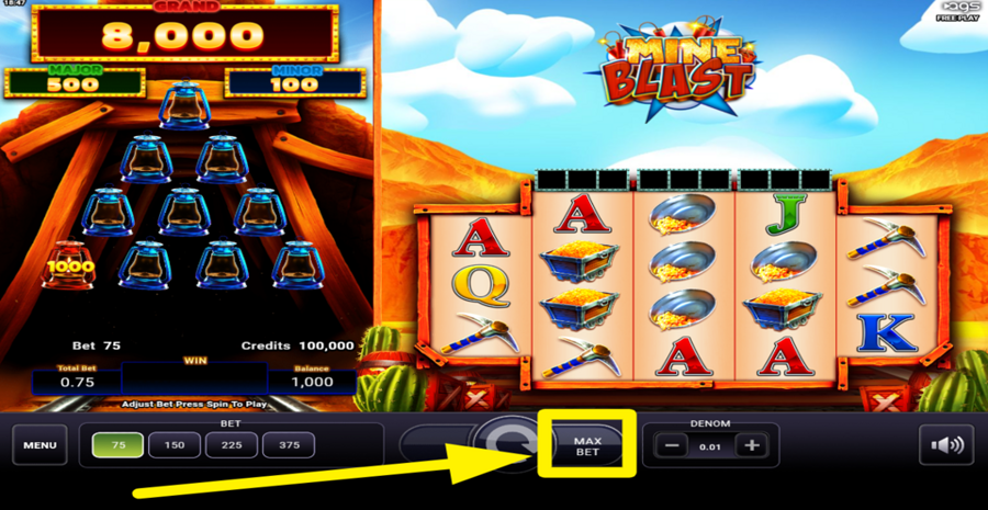Mine Blast Max Bet