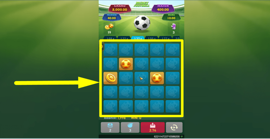 Mines Football Tiles Button