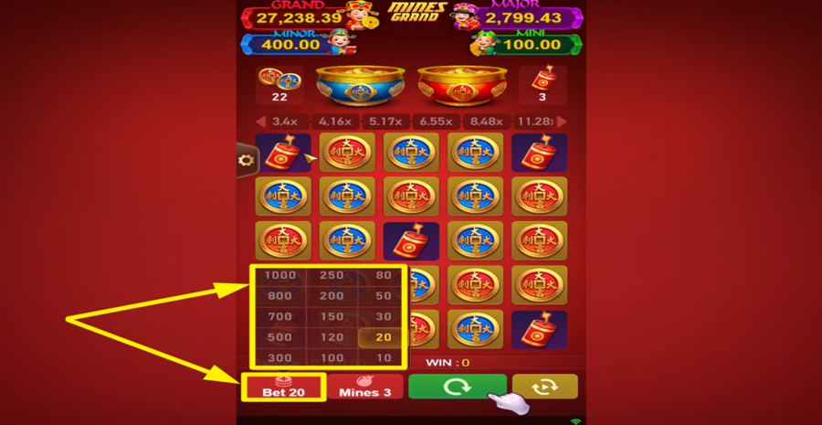 Mines Grand Adjust Bet