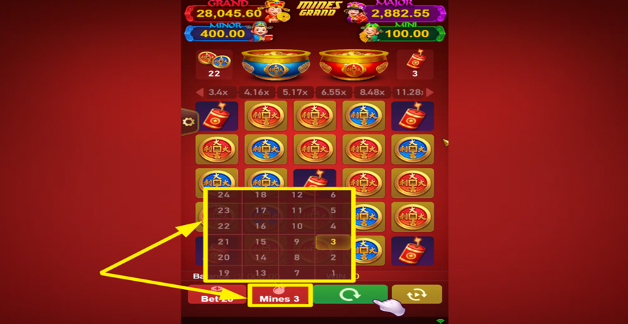 Mines Grand Adjust Mines