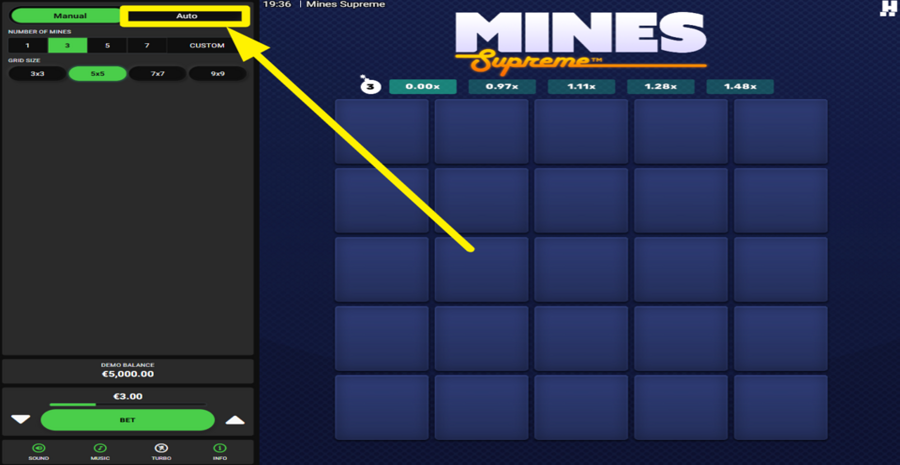 Mines Supreme Autoplay