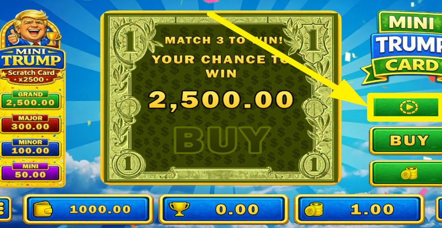 Mini Trump Scratch Card Autoplay