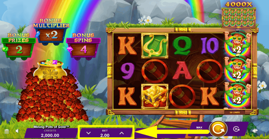 Mining Pots Of Gold Bet Value