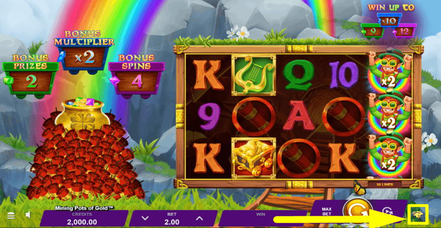 Mining Pots Of Gold Quick Spin Feature