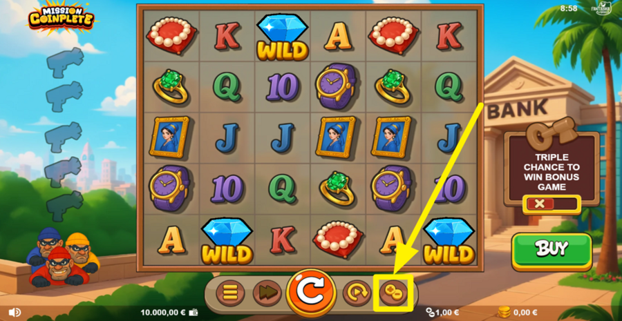 Mission Coinplete Adjust Bet