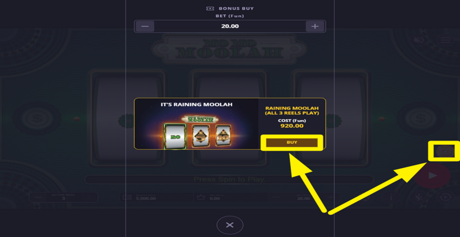 Mo Mo Moolah Bonus Buy