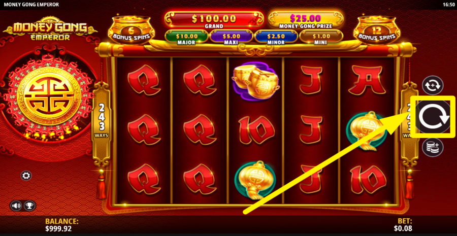 Money Gong Emperor Spin