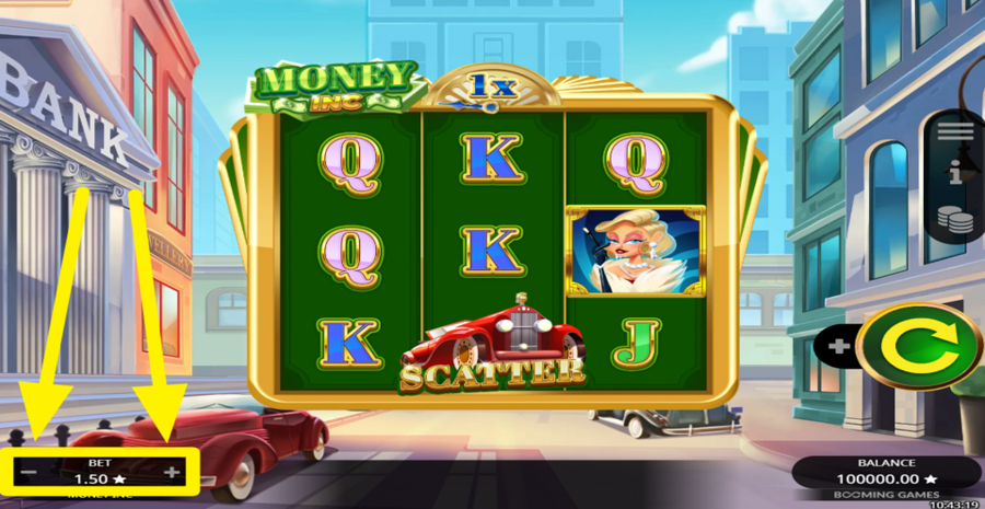 Money Inc Adjust Bet
