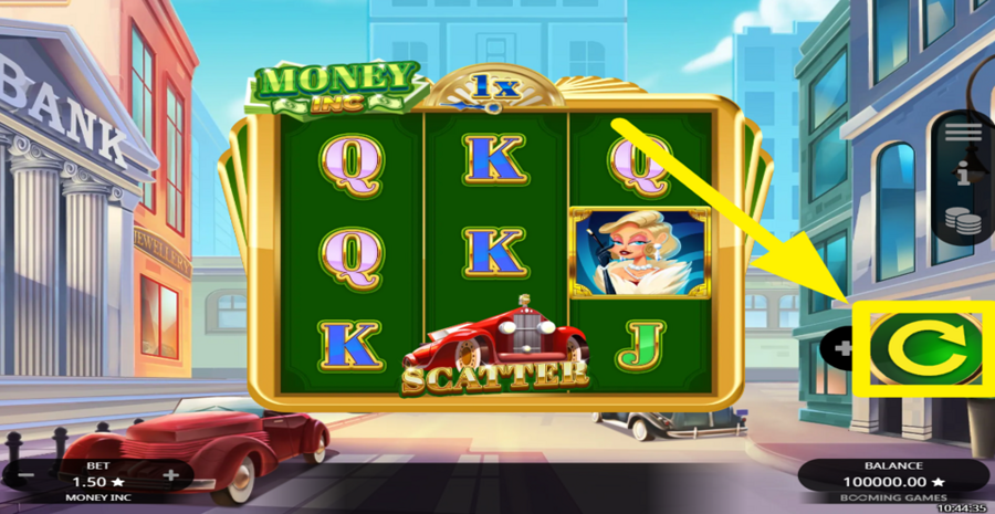Money Inc Spin Button