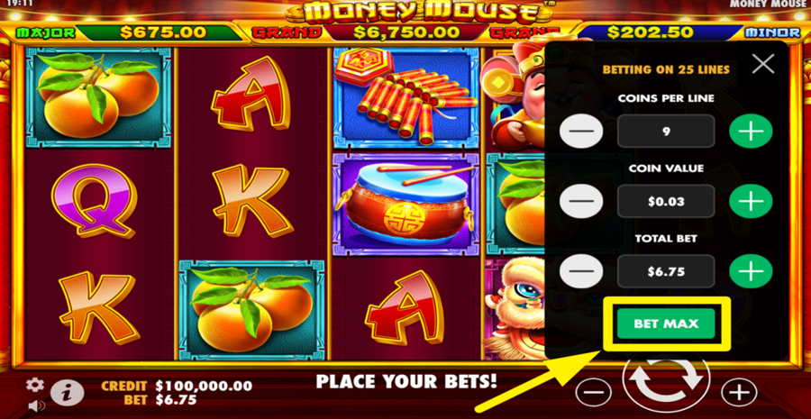 Money Mouse Max Bet