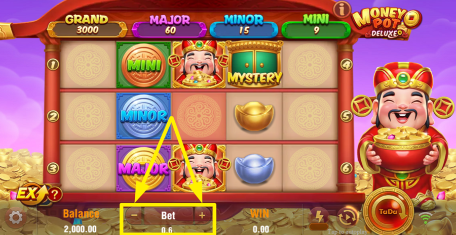Money Pot Deluxe Adjust Bet