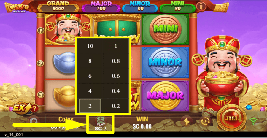 Money Pot Hold And Win Bet Value