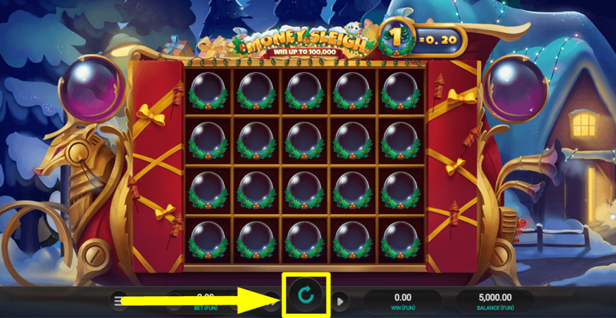 Money Sleigh Spin Button