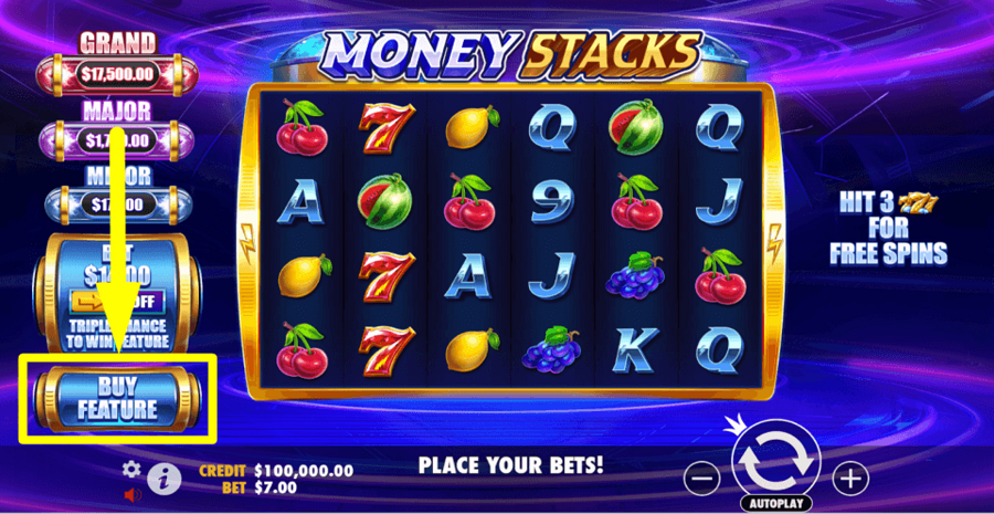 Money Stacks Buy Feature