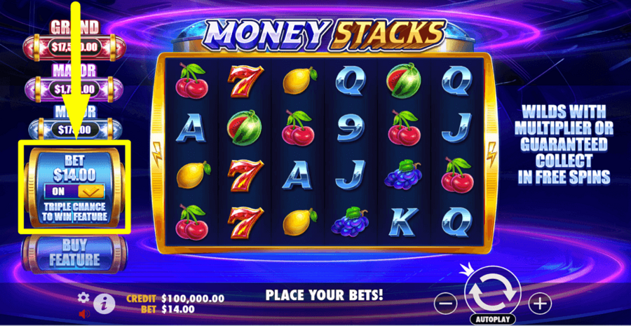 Money Stacks Chance Feature