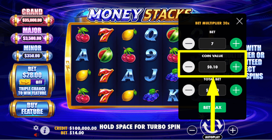 Money Stacks Coin Value