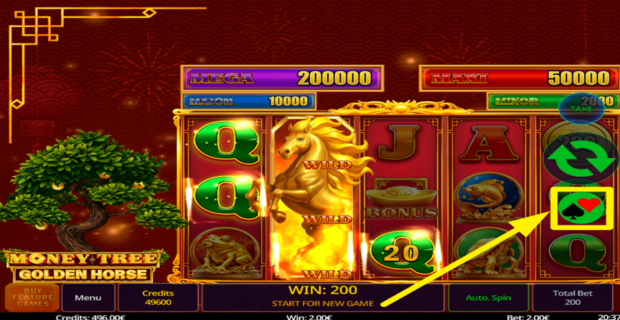Money Tree Golden Horse Gamble