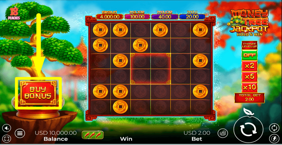 Money Tree Jackpot Buy Feature