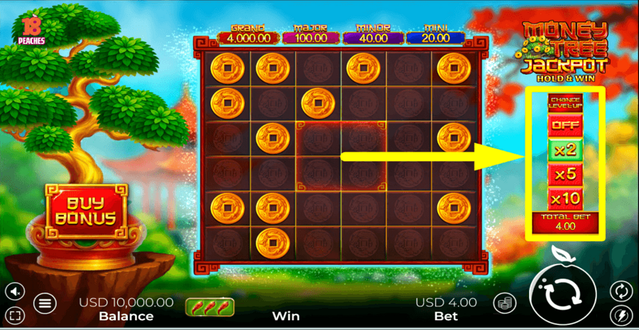 Money Tree Jackpot Chance Feature