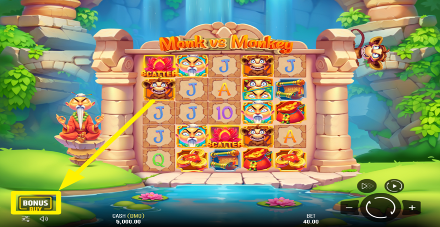 Monk Vs Monkey Bonus Buy