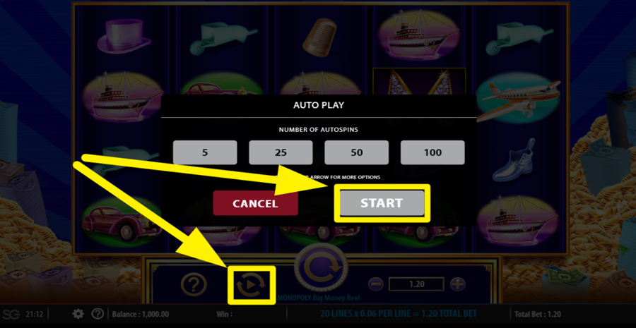 Monopoly Big Money Reels Autoplay